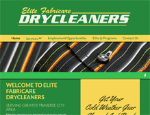 Tablet Screenshot of elitedrycleaners.com